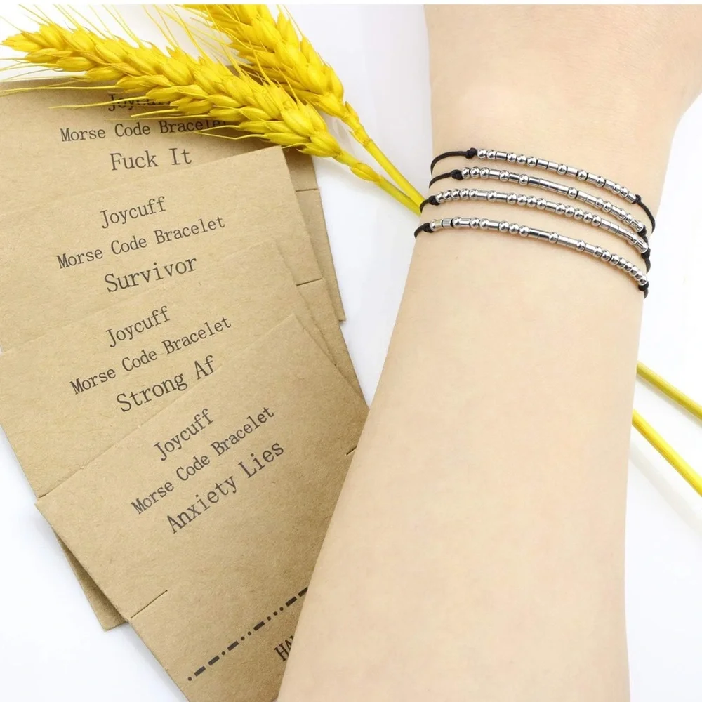 Joycuff Morse Code Bracelet Badass Mama